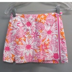 Lilly Pulitzer Girl's Skirt Sz 8 Pink & White